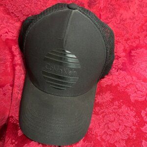 Men’s Black Calvin Klein Baseball Cap with Logo